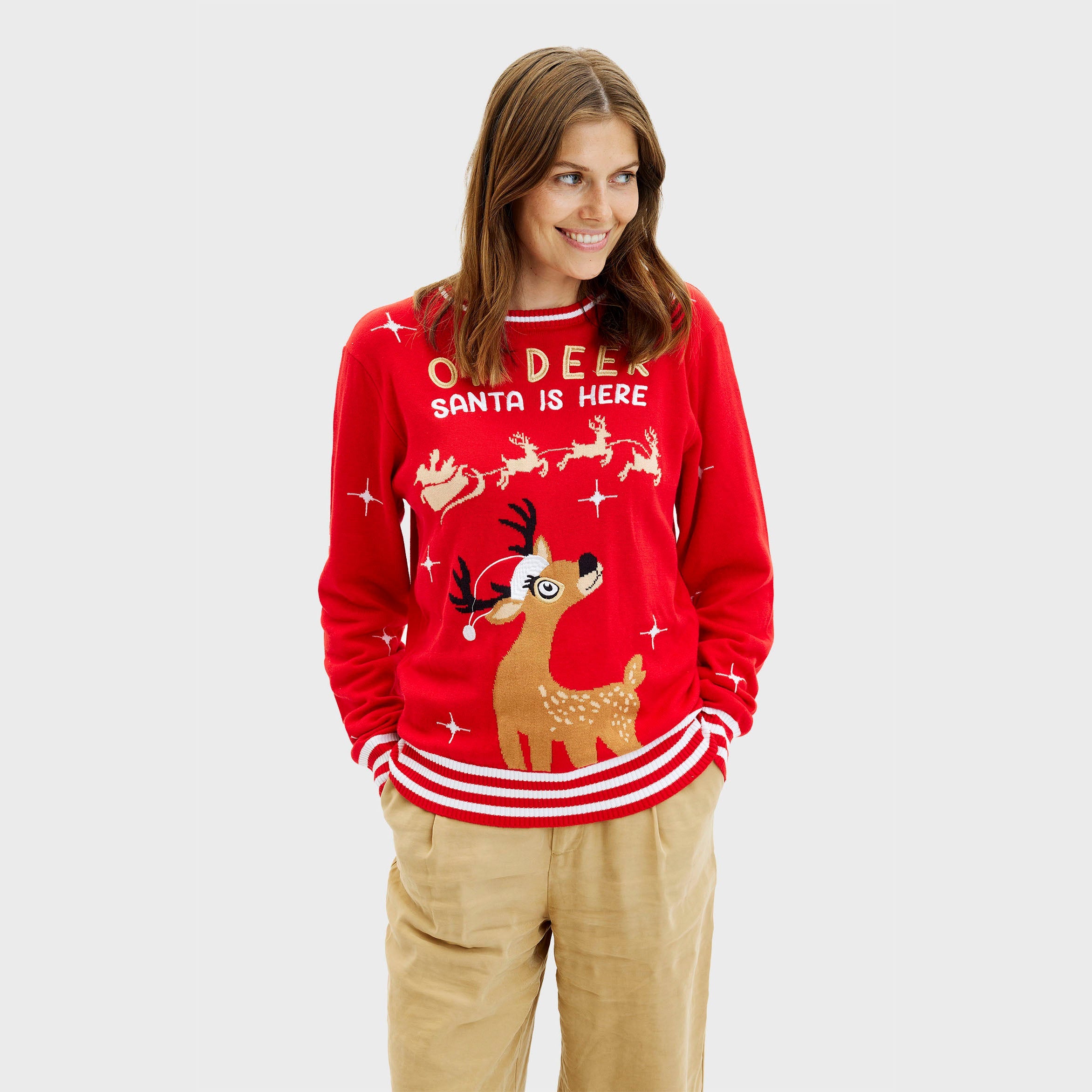 Oh Deer Sweater - Dames.